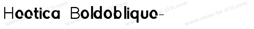 Heetica Boldoblique字体转换
